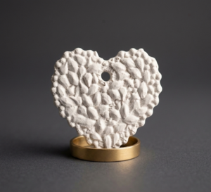 Διακοσμητικές Καρδιές από Φυσικό Γύψο (Σετ των 5) Φωτογραφία 3